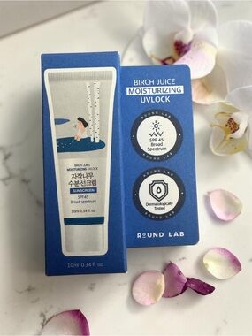 Round Lab Birch Juice Moisturizing Sunscreen SPF45 Mini K-Beauty